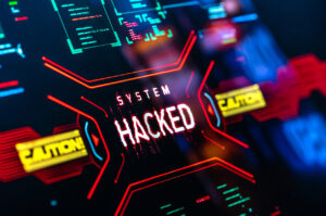 System hacked. Internet security