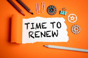 Time to renew.
